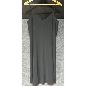 NWT Ann Taylor Mini Slip Dress Camisole V Neck Lightweight Flowy Black Womens 8